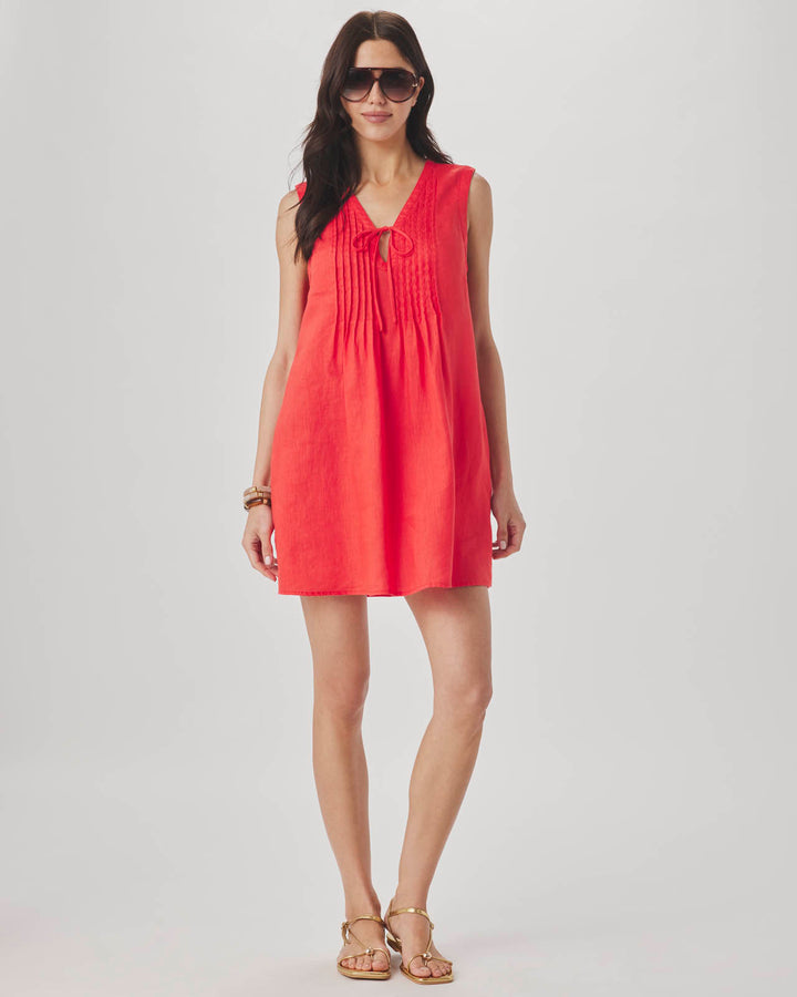 Splendid - Stella Linen Mini Dress - Scarlet Splendid - Stella Linen Mini Dress - Scarlet