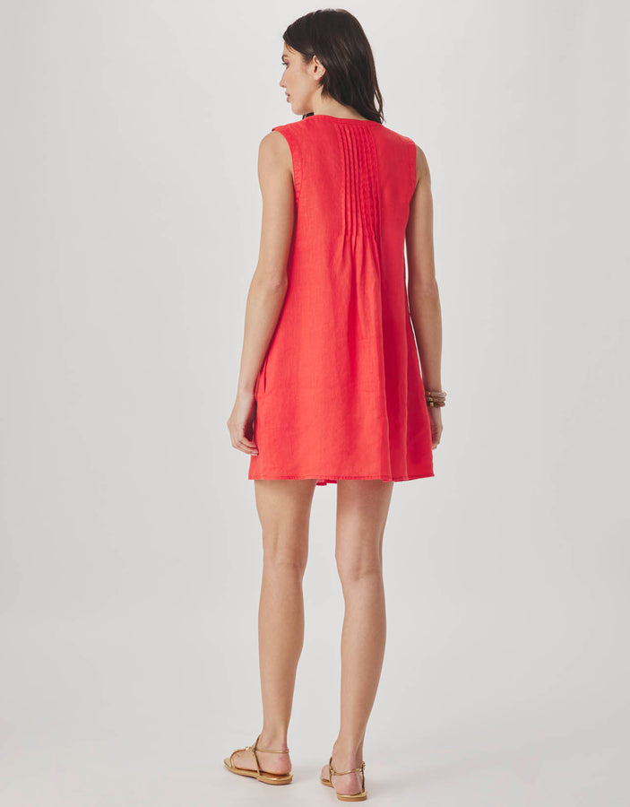 Splendid - Stella Linen Mini Dress - Scarlet Splendid - Stella Linen Mini Dress - Scarlet