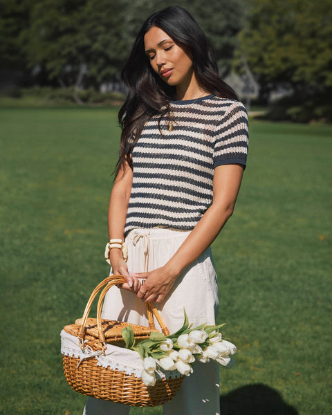 Yasmine Short Sleeve Sweater | Splendid