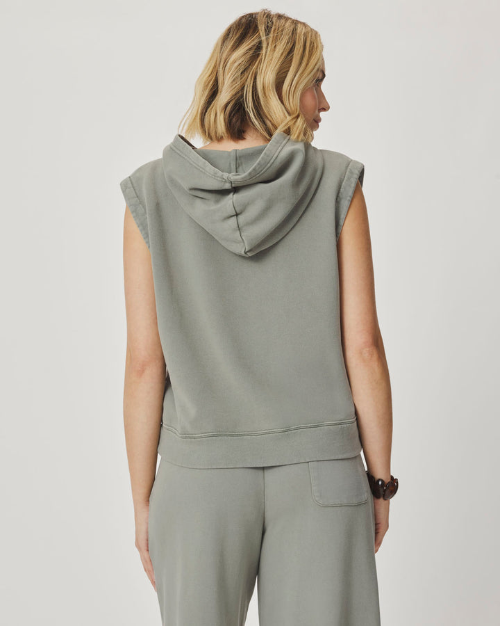 トップス SLEEVELESS HOODED SWEATSHIRT SUBLATIONS Greta Sleeveless Hoodie | Splendid