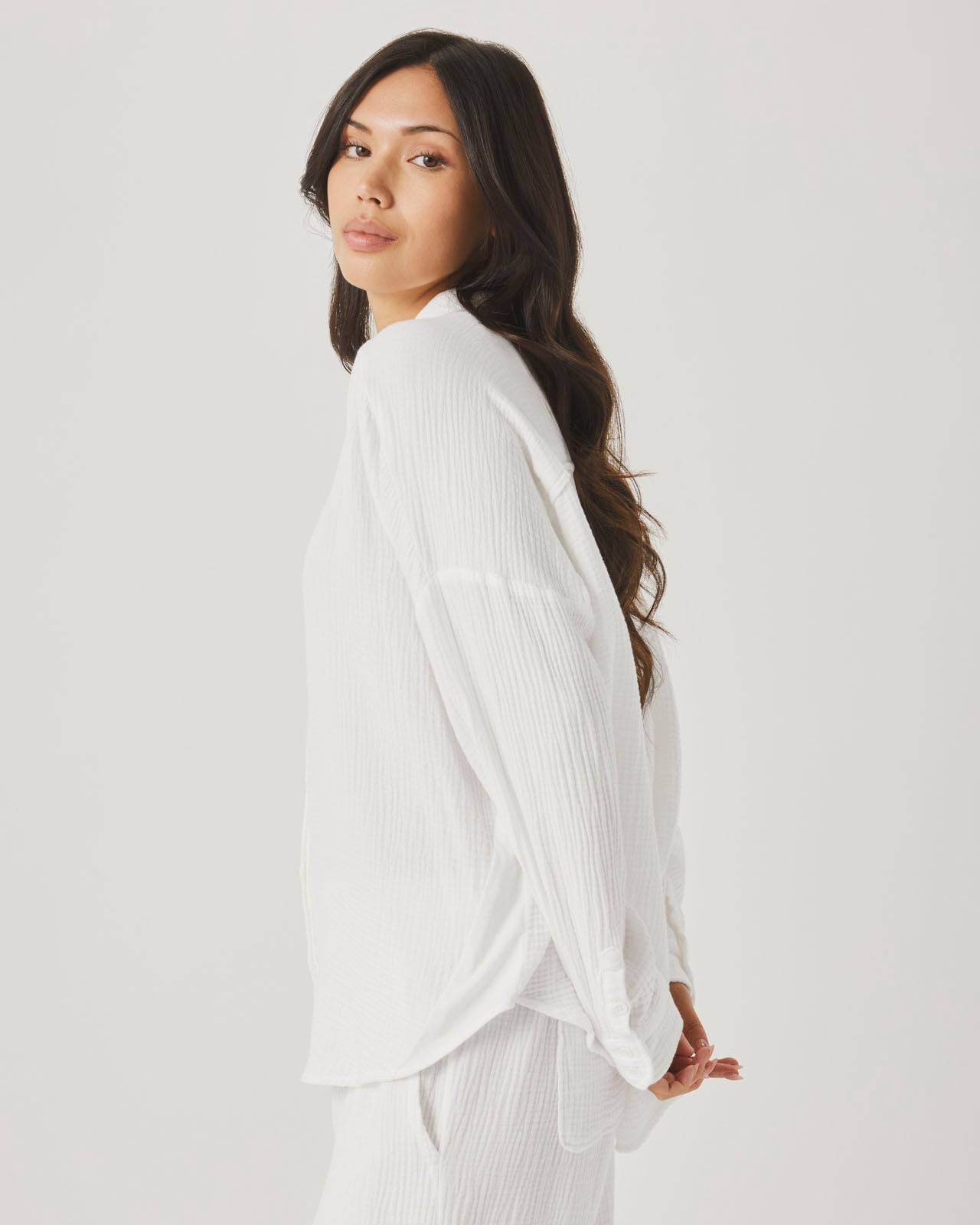 Ava Gauze Button Down | Splendid