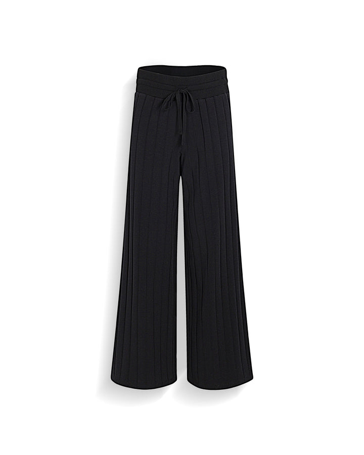 Splendid x @Cellajaneblog Wide Rib Pant in Black | Splendid