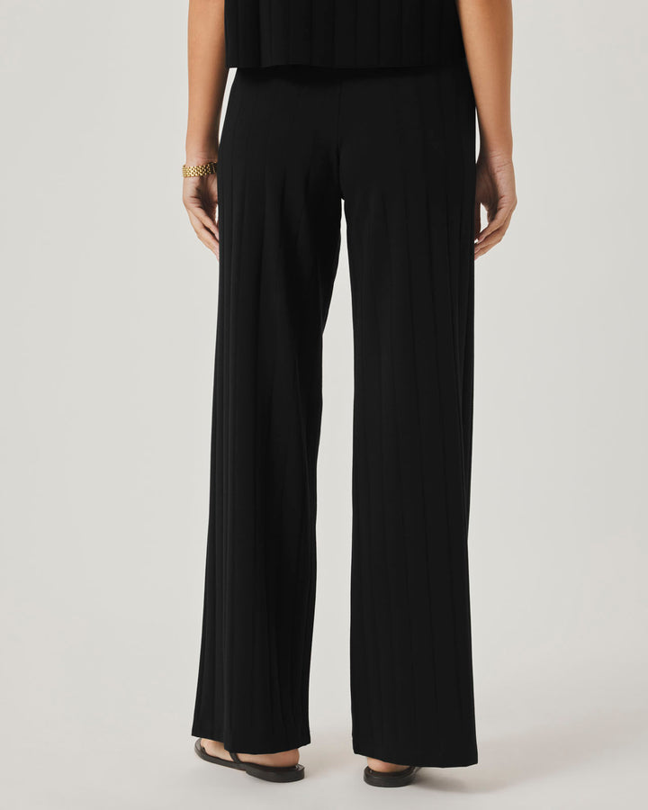 Splendid x @Cellajaneblog Wide Rib Pant in Black | Splendid