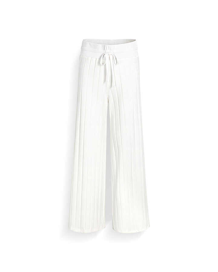 Splendid x @Cellajaneblog Wide Rib Pant in White | Splendid