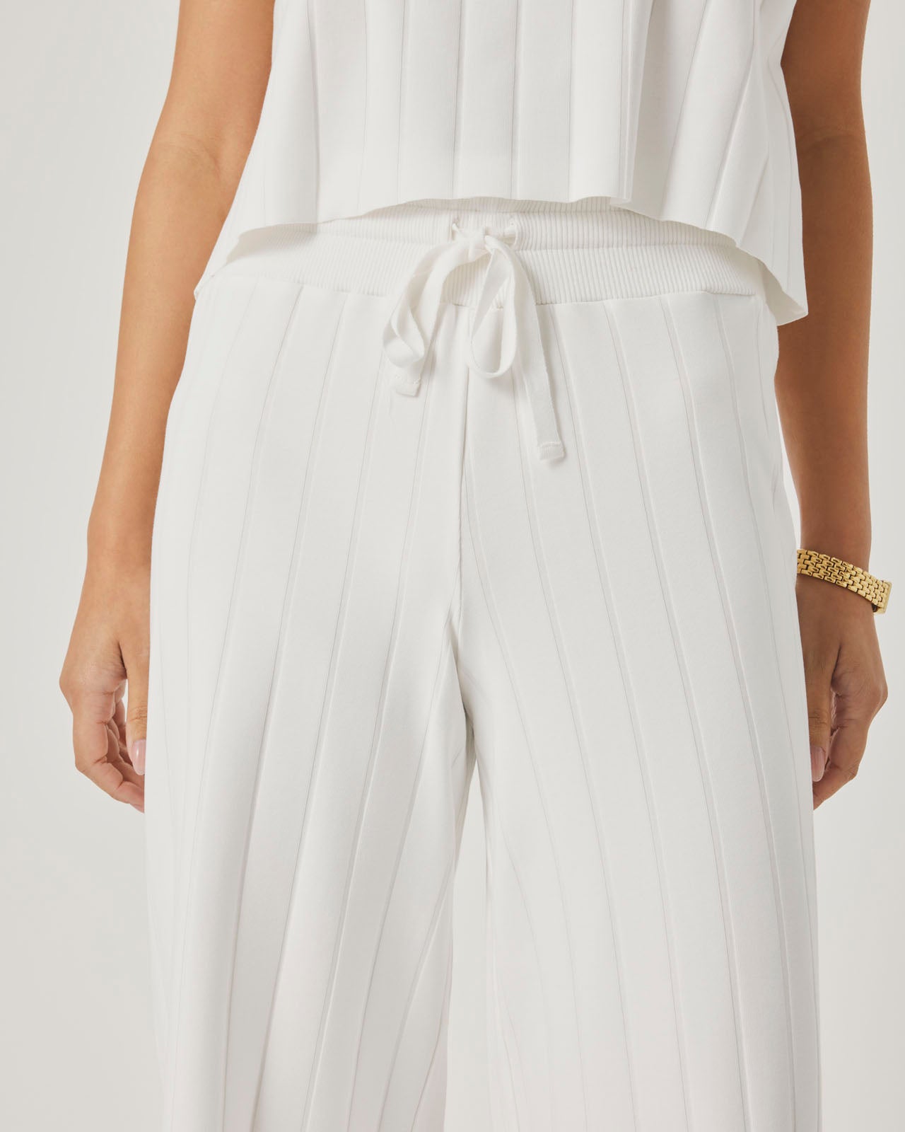 Splendid x @Cellajaneblog Wide Rib Pant in White | Splendid