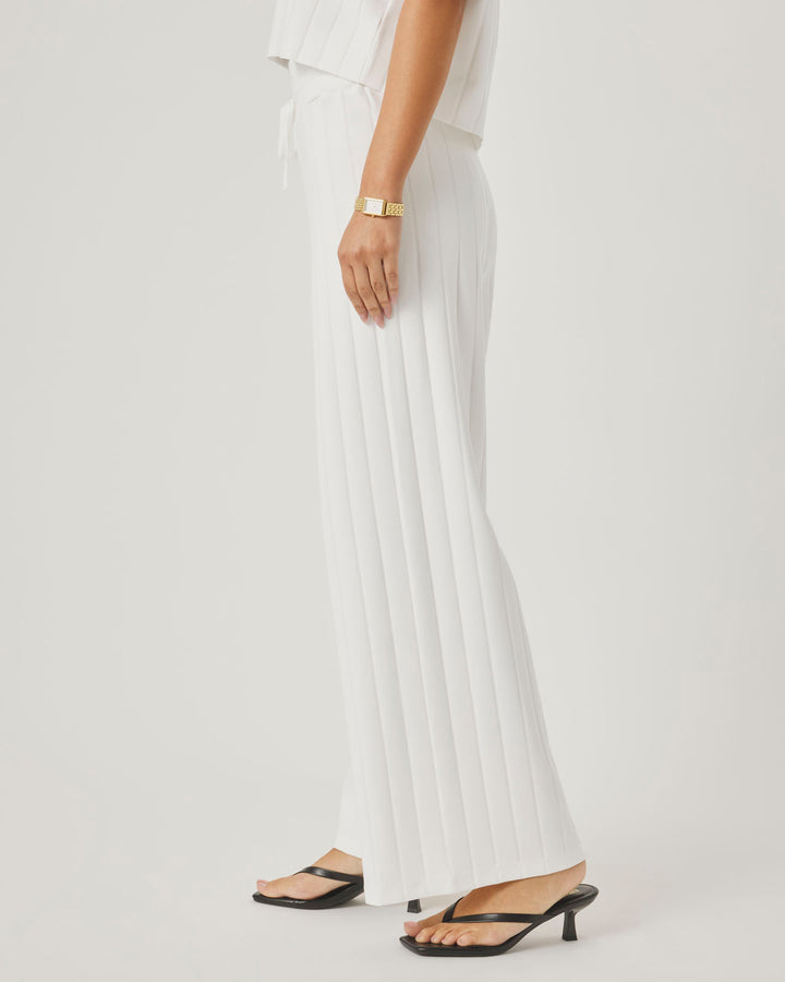 Splendid x @Cellajaneblog Wide Rib Pant in White | Splendid