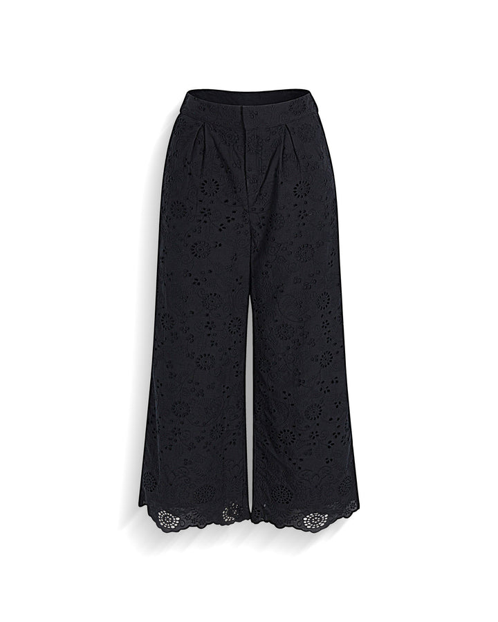 Splendid x @Cellajaneblog Eyelet Pant in Black | Splendid
