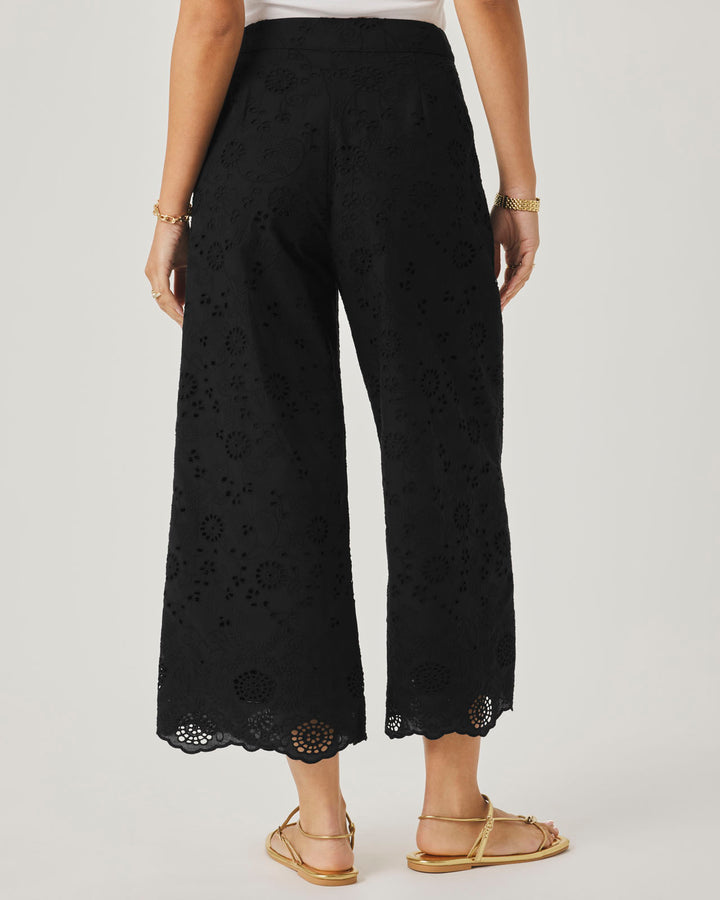 Splendid x @Cellajaneblog Eyelet Pant in Black | Splendid