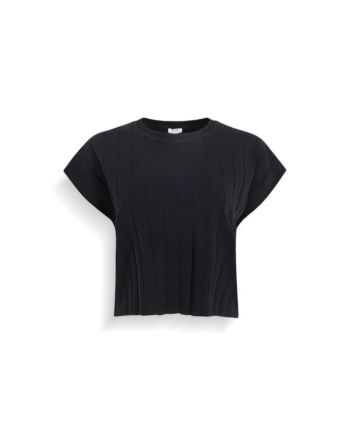 Splendid x @Cellajaneblog Wide Rib Top in Black | Splendid