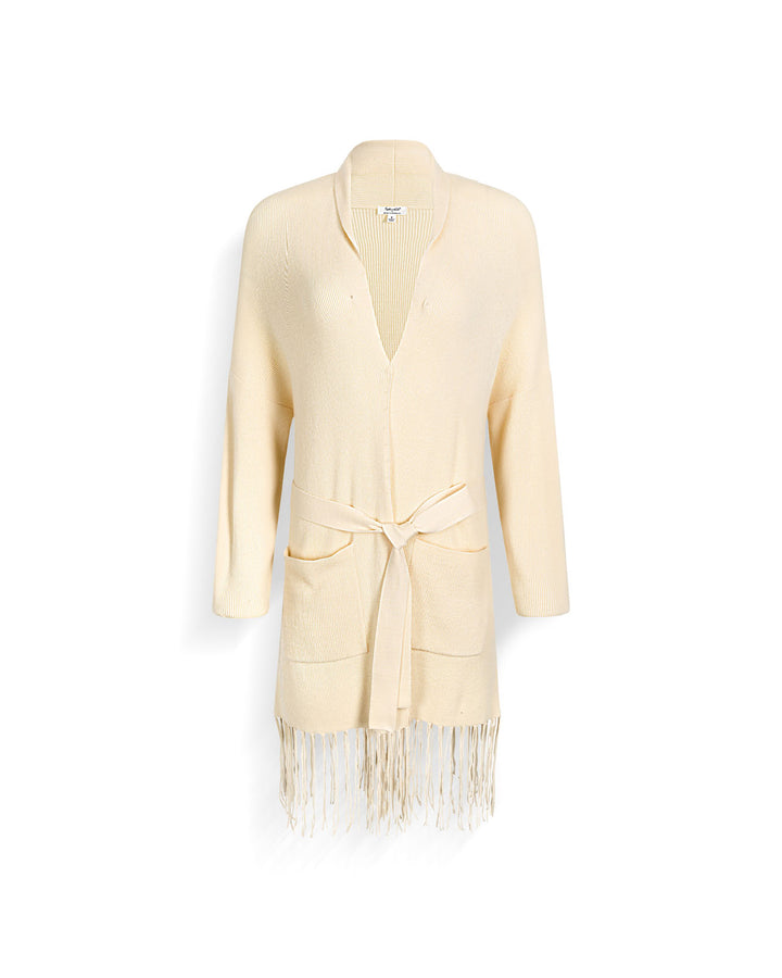 Splendid x @Cellajaneblog Fringe Open Cardi in Daybreak | Splendid