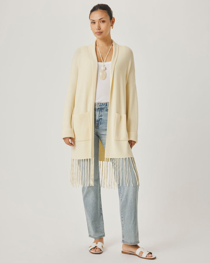 Splendid x @Cellajaneblog Fringe Open Cardi in Daybreak | Splendid