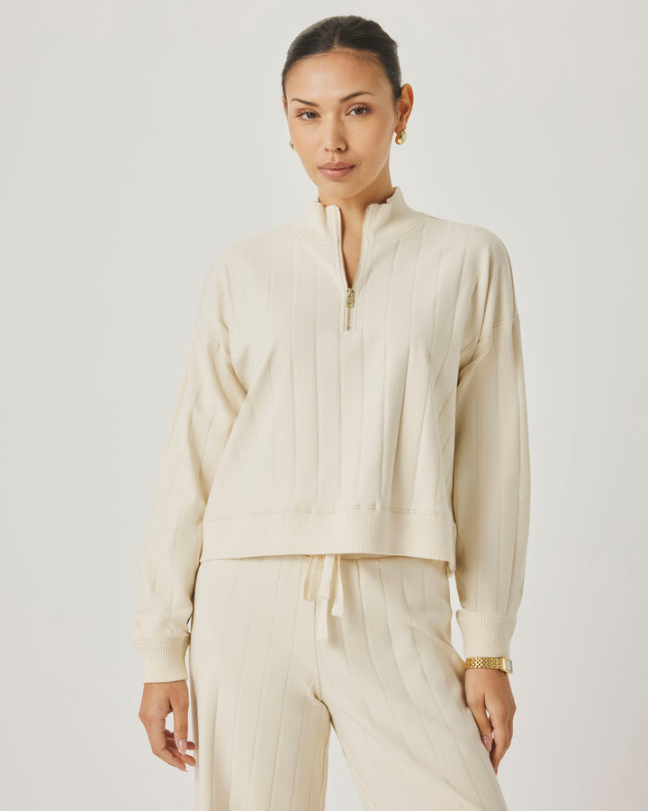 Splendid x @Cellajaneblog Wide Rib Quarter Zip