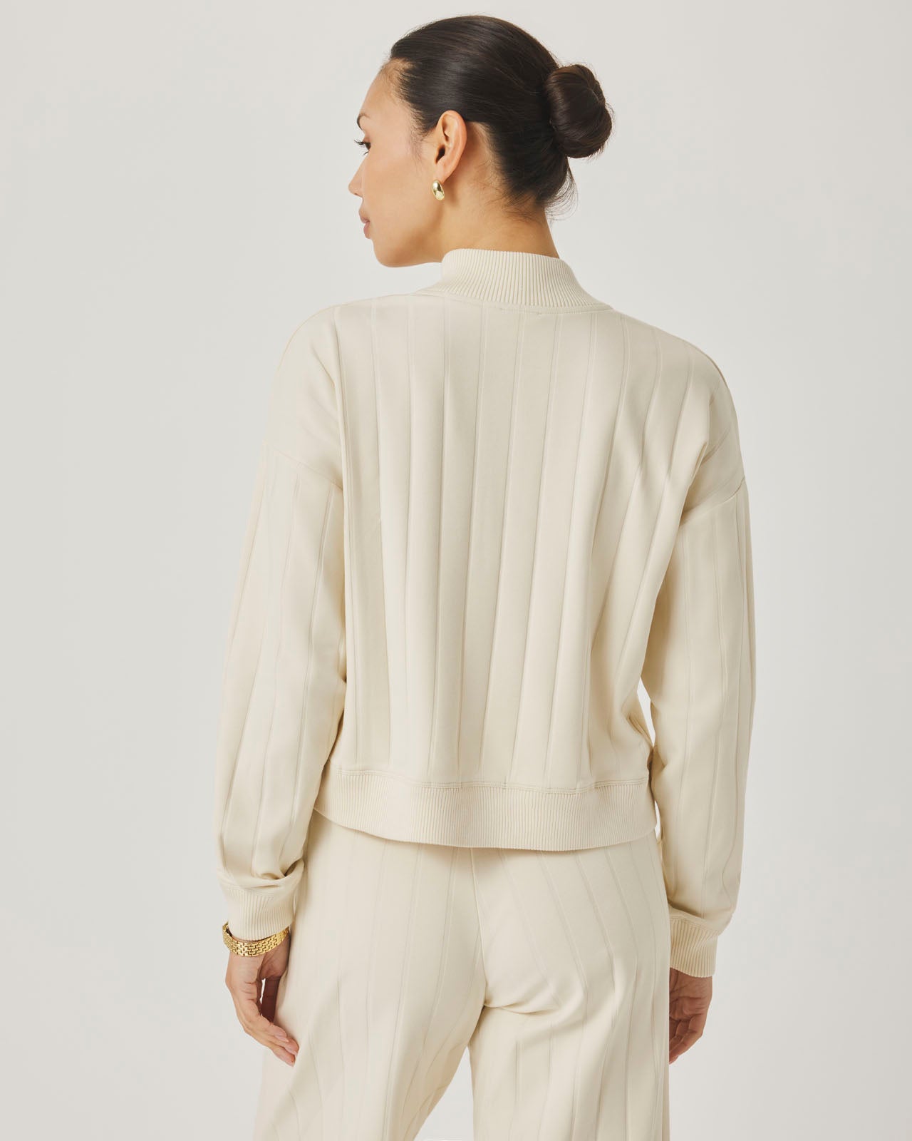 Splendid x @Cellajaneblog Wide Rib Quarter Zip in Daybreak | Splendid