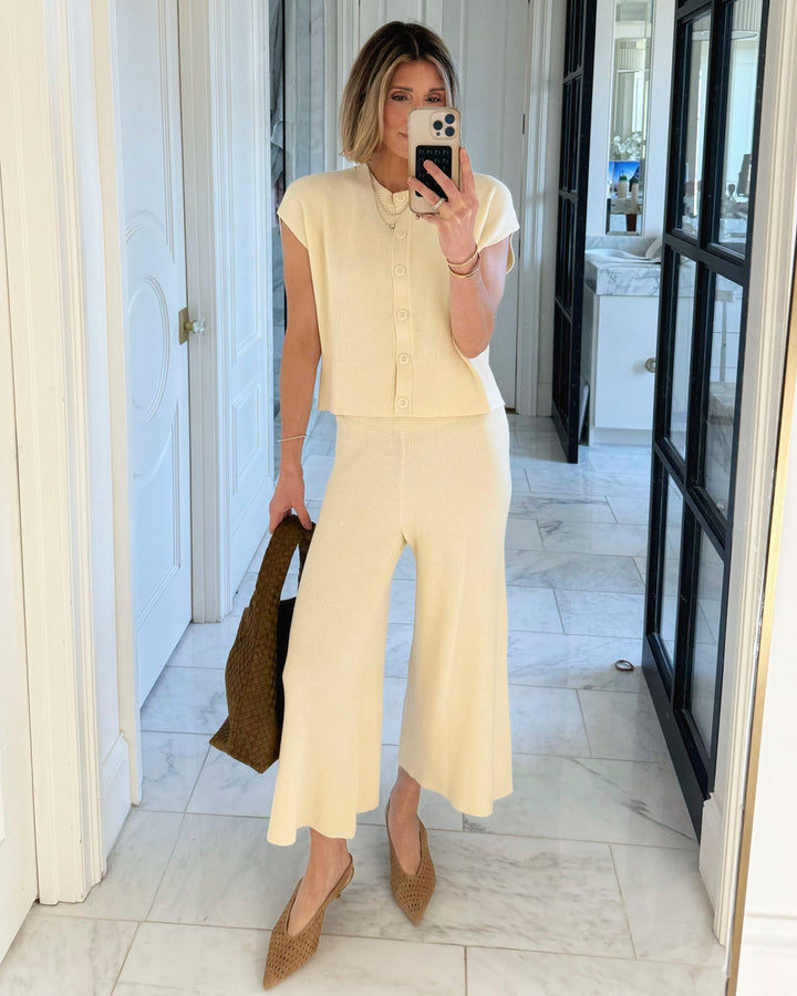 セルゲイン Splendid x @Cellajaneblog Sleeveless Cardi in Daybreak | Splendid