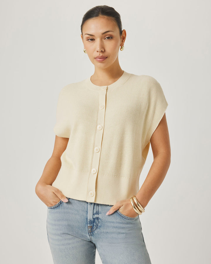 Splendid x @Cellajaneblog Sleeveless Cardi in Daybreak | Splendid
