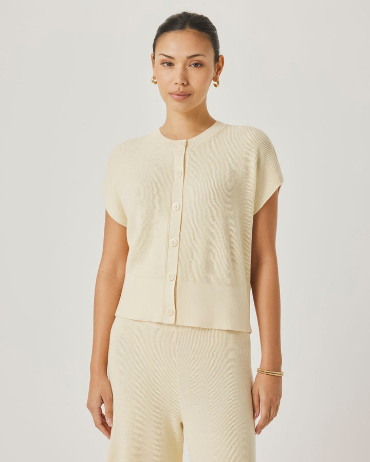 Splendid x @Cellajaneblog Sleeveless Cardi in Daybreak | Splendid