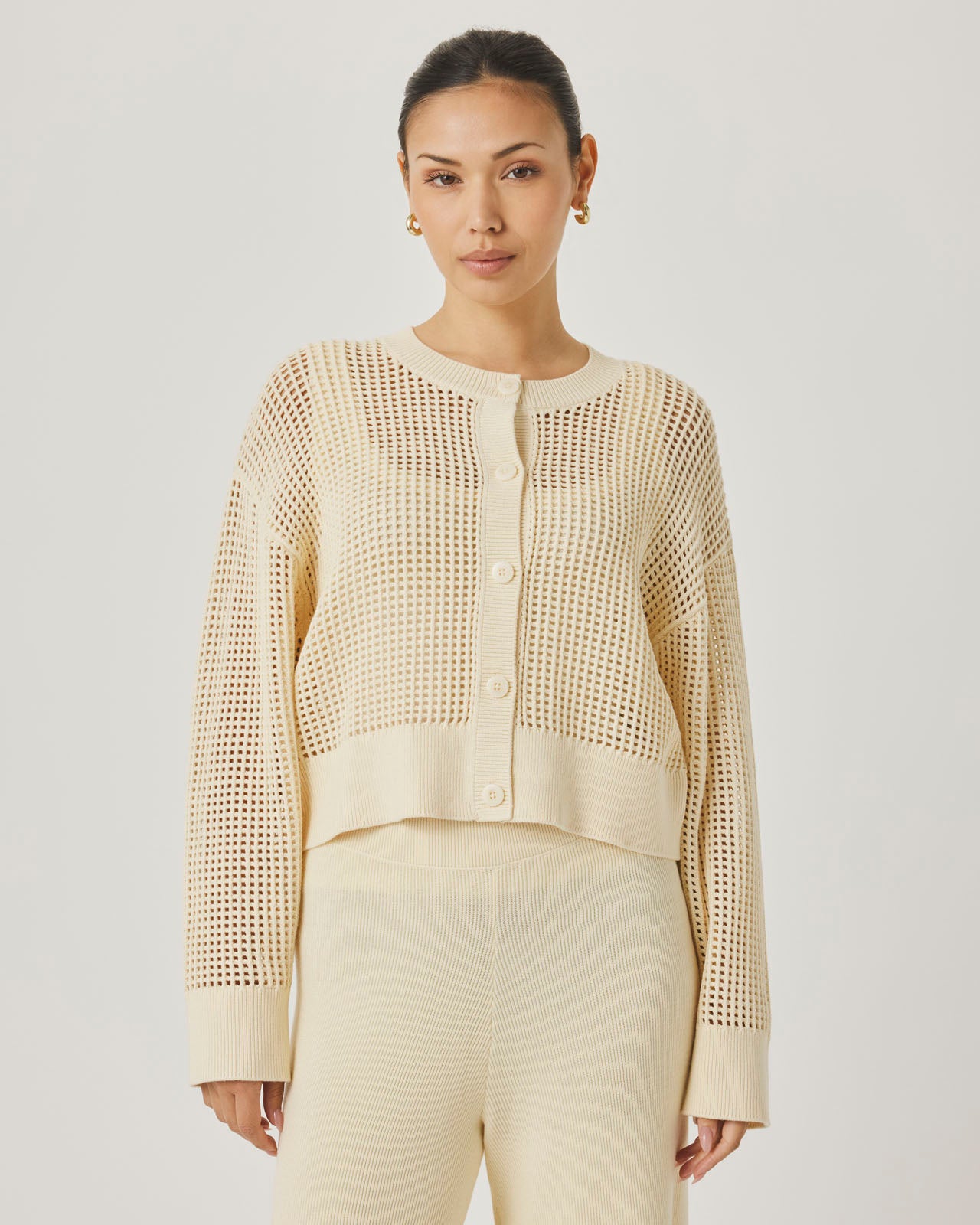 Splendid x @Cellajaneblog Open Stitch Cardi in Daybreak | Splendid
