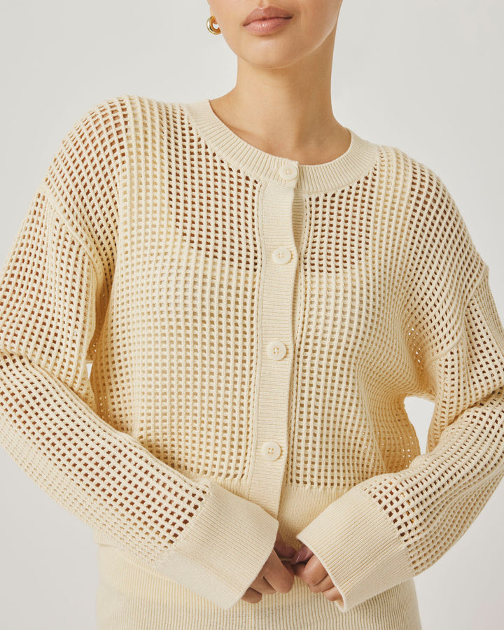 Splendid x @Cellajaneblog Open Stitch Cardi in Daybreak | Splendid