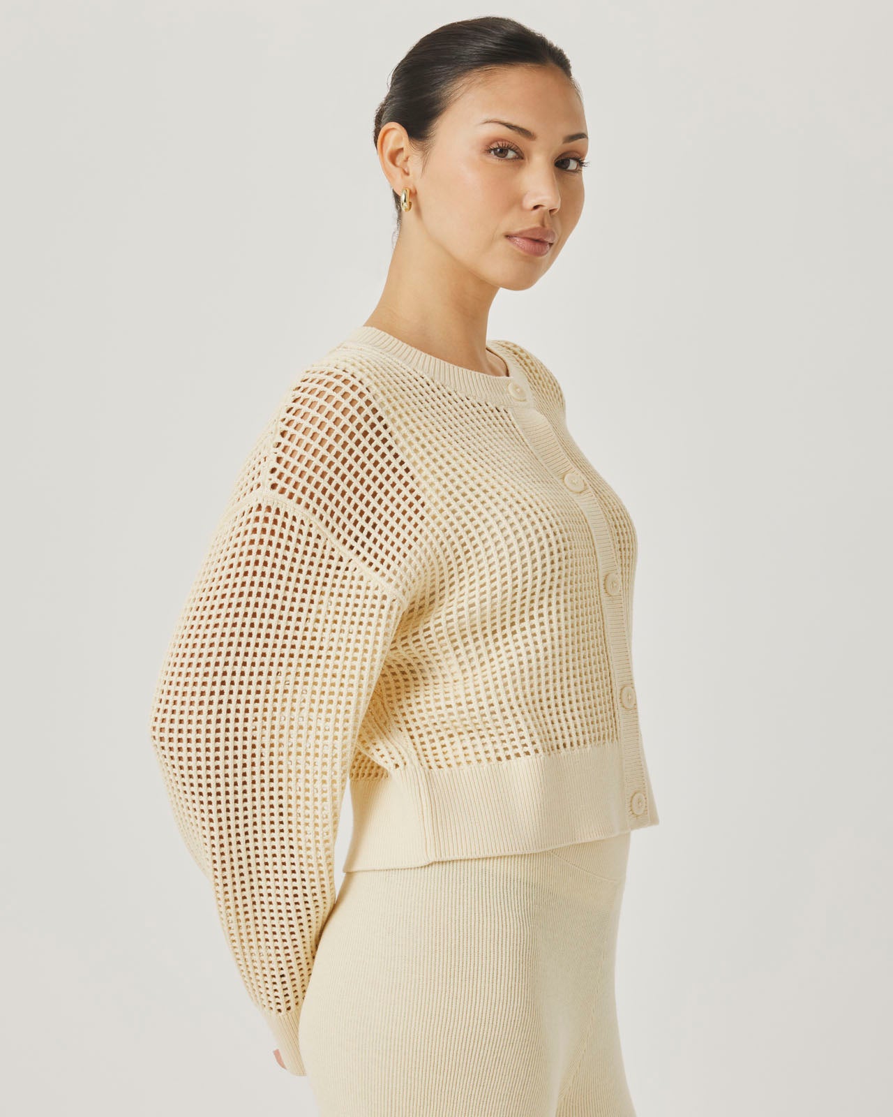 Splendid x @Cellajaneblog Open Stitch Cardi in Daybreak | Splendid