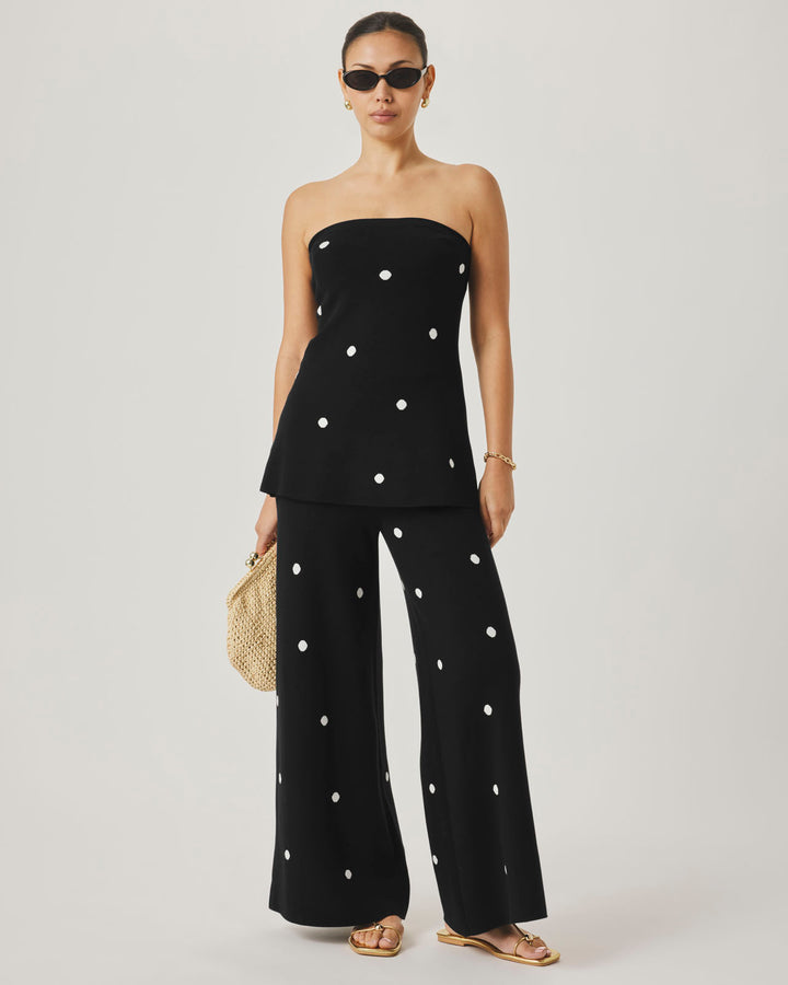 Splendid x @Cellajaneblog Polka Dot Top in Black/White Polka Dot