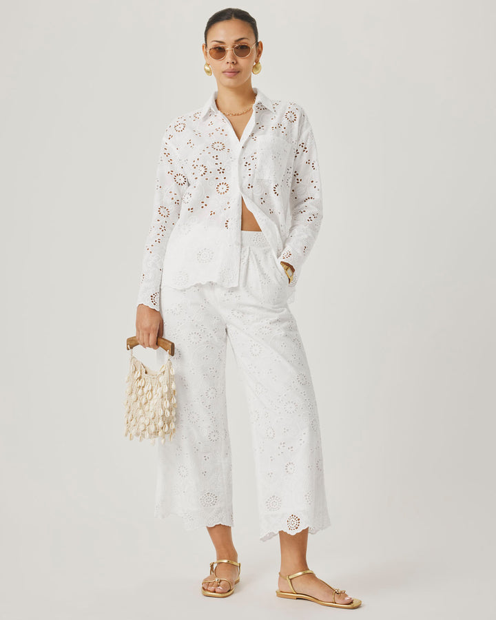 Splendid x @Cellajaneblog Eyelet Button Down