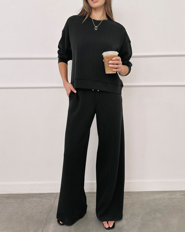 Splendid x @ Cellajaneblog Rib Scuba Sweatshirt | Splendid