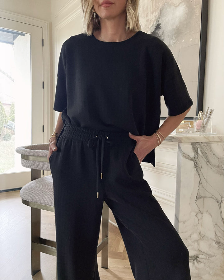 トップス DISCOVERED LAME BONE&HEART KNIT Splendid x @ Cellajaneblog Rib Scuba Short Sleeve Sweatshirt