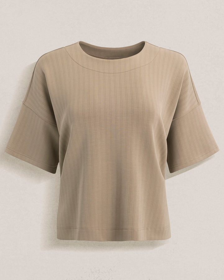 Splendid x @Cellajaneblog Rib Scuba Short Sleeve Sweatshirt