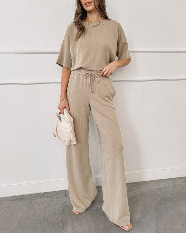 Splendid x @Cellajaneblog Rib Scuba Short Sleeve Sweatshirt