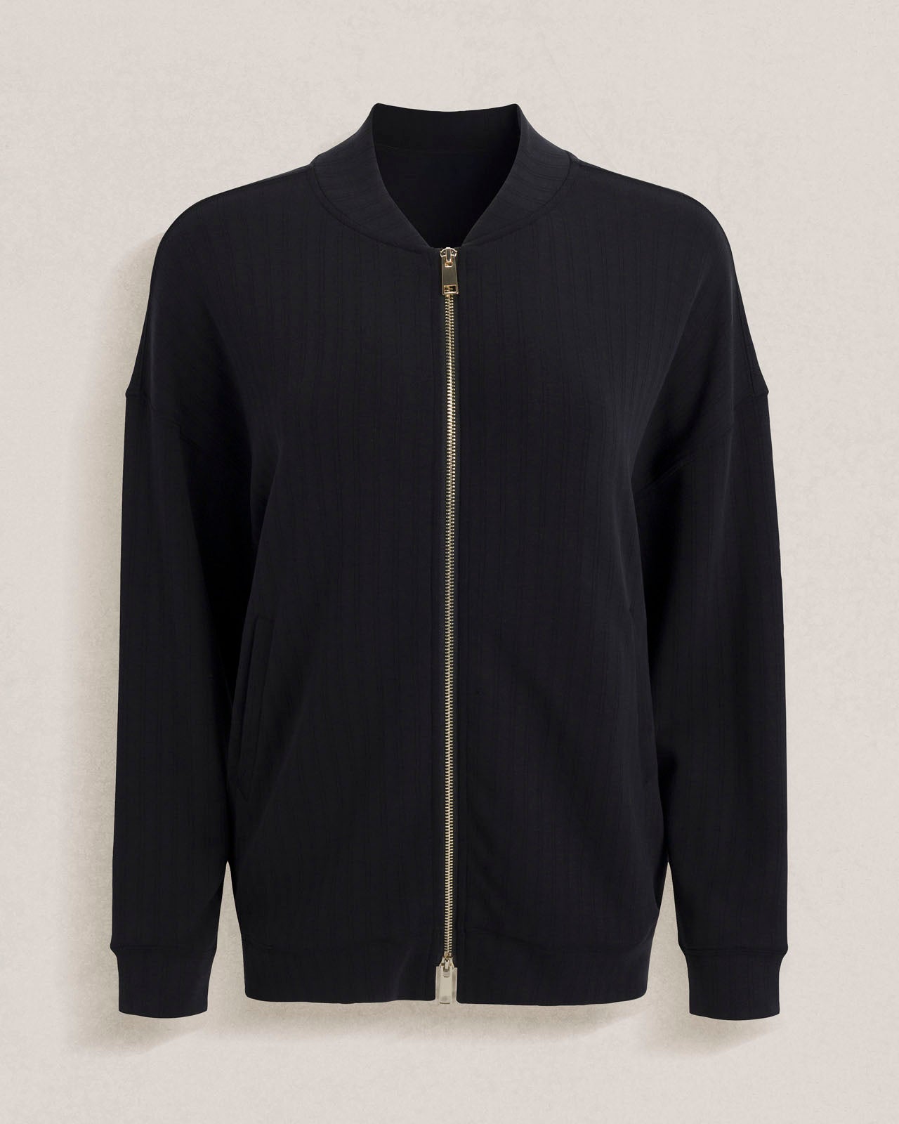 Splendid x @ Cellajaneblog Rib Scuba Zip-Up Jacket | Splendid
