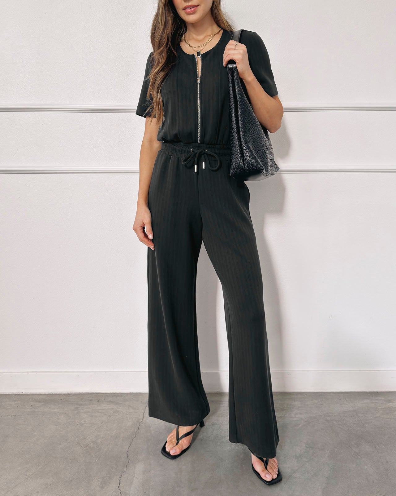 Splendid x @ Cellajaneblog Rib Scuba Jumpsuit | Splendid