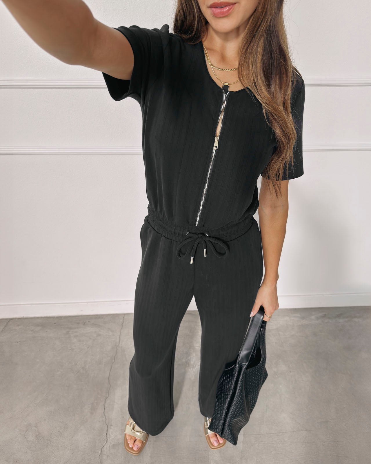 Splendid x @ Cellajaneblog Rib Scuba Jumpsuit | Splendid