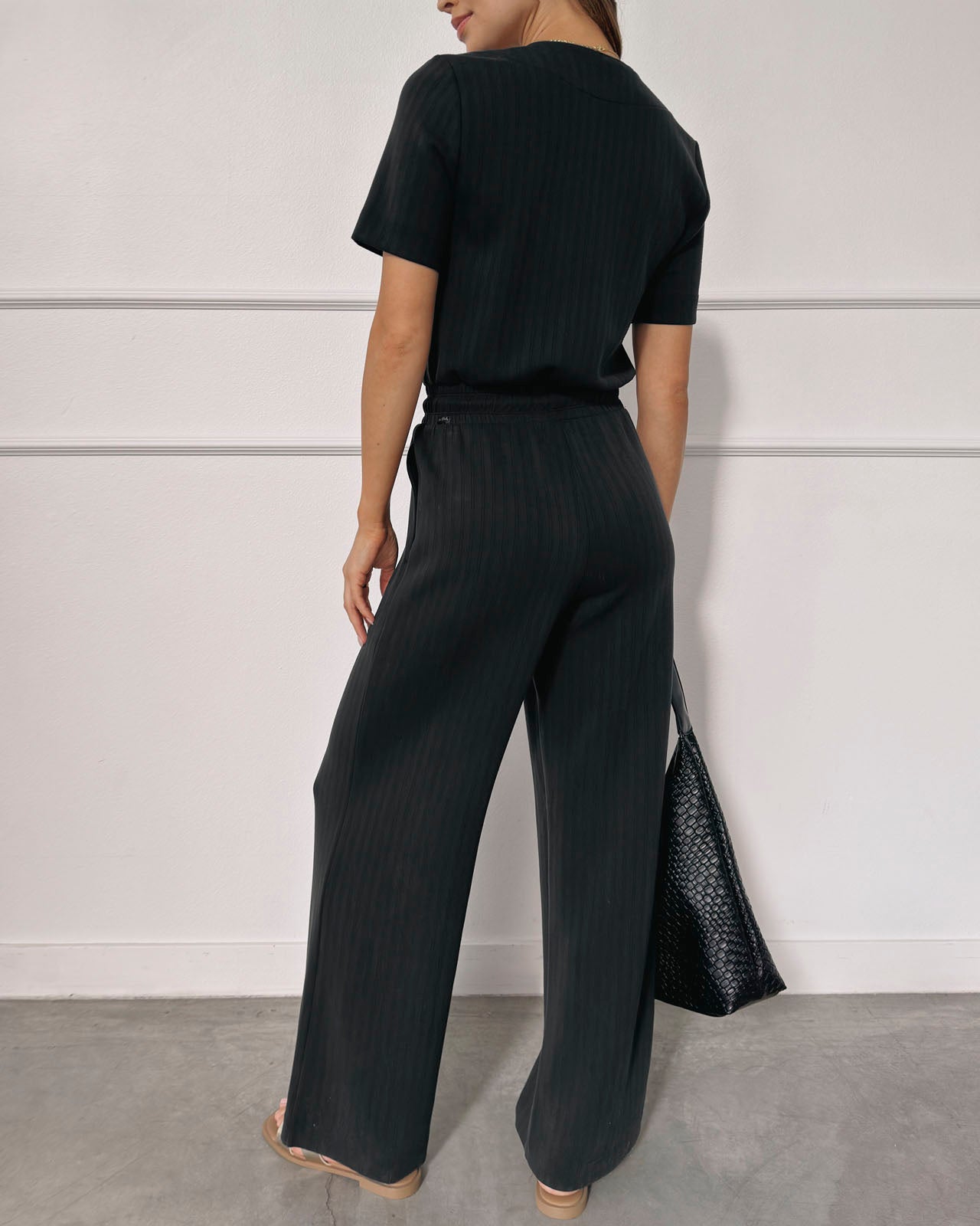 Splendid x @ Cellajaneblog Rib Scuba Jumpsuit | Splendid