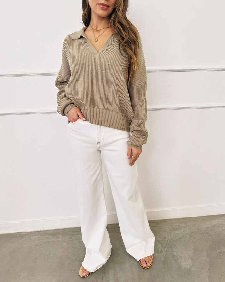 Splendid x @ Cellajaneblog Polo Sweater | Splendid
