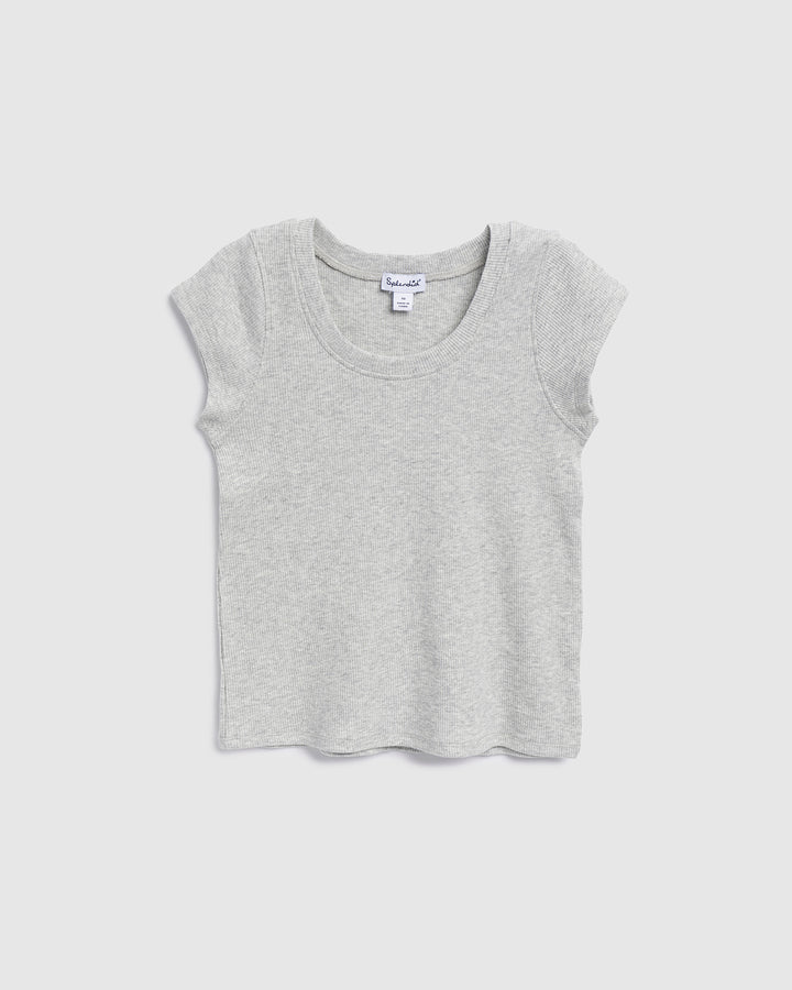 T-shirt Manches Longues New Look Fille - Gris - 12-13 Ans - Coton - Basique
