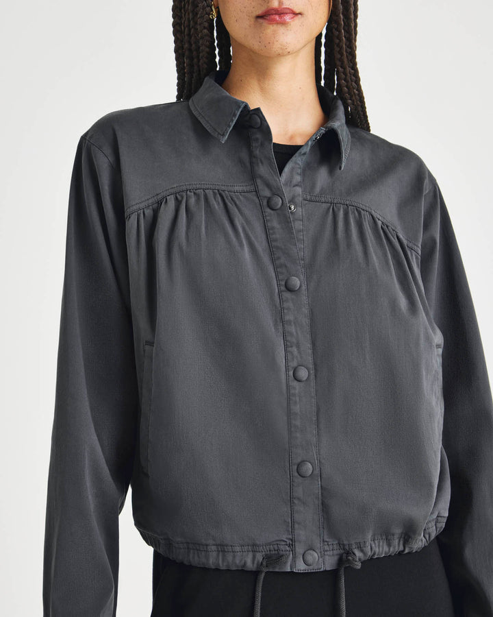 グレン・グールド　 Original Jacket Collection Women's Jacket Karen New Dark Grey in Flannel Jersey