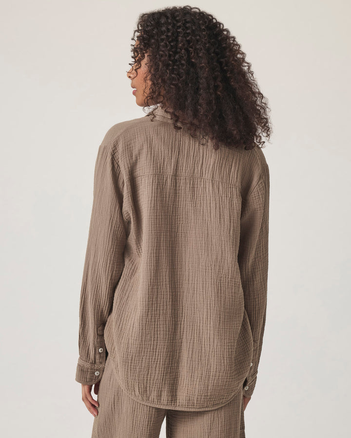Kit Gauze Crochet Shirt | Splendid