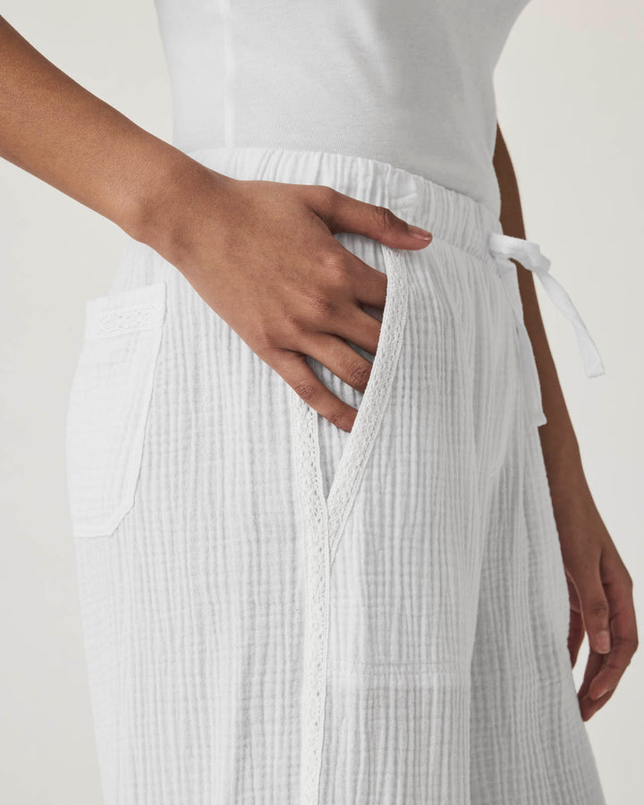 Kit Gauze Crochet Palazzo Pant | Splendid