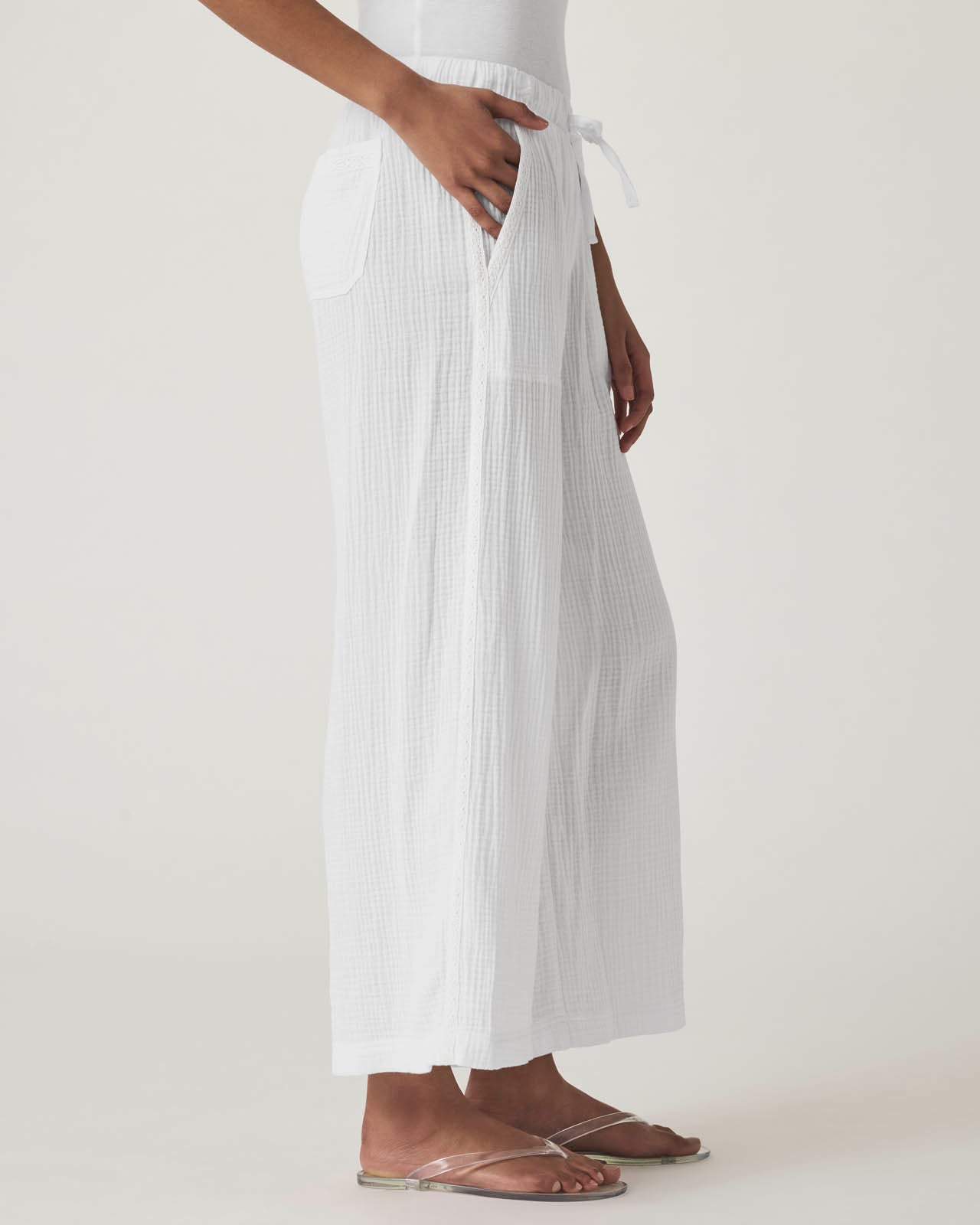Kit Gauze Crochet Palazzo Pant | Splendid