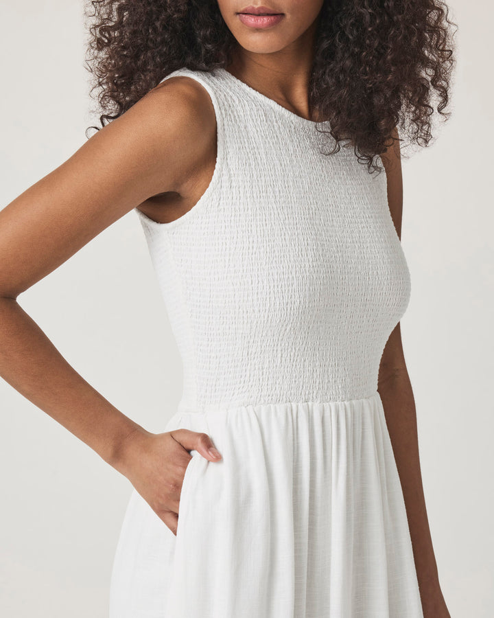 Splendid - Malibu Smocked Dress - White Splendid - Malibu Smocked Dress - White