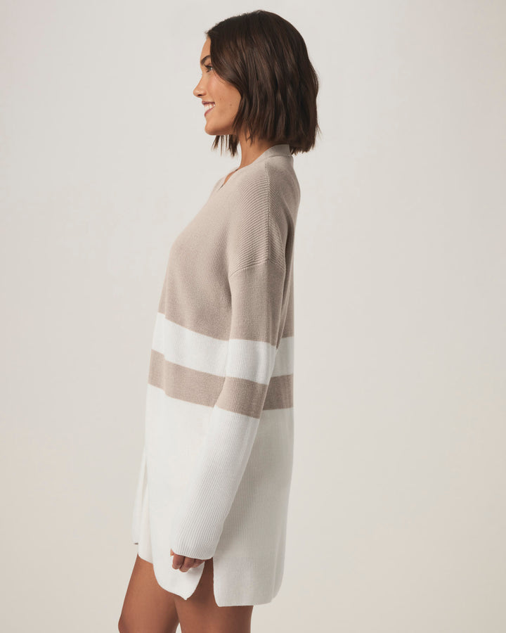 (取寄) スプレンディッド レディース オクタビア オープン カーディガン Splendid women Octavia Open Cardigan Fawn Block Stripe Octavia Stripe Open Cardigan | Splendid