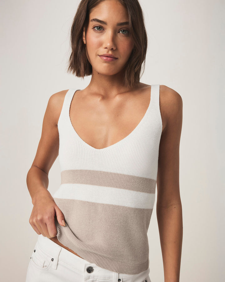 Octavia Block Stripe Sweater Tank | Splendid