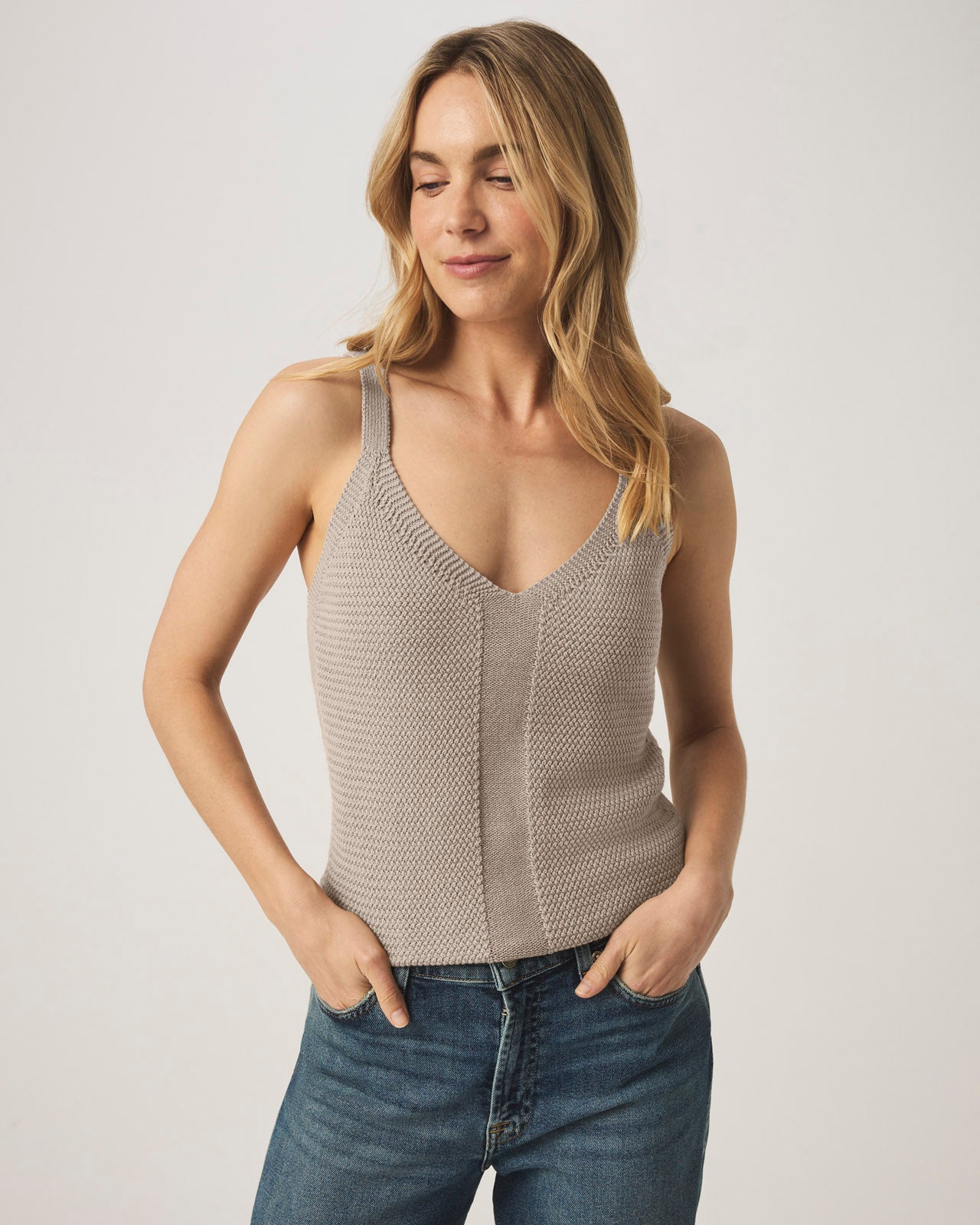 V-neck Sweater Splendid Women's Banks Sweater Tank Top | Bra