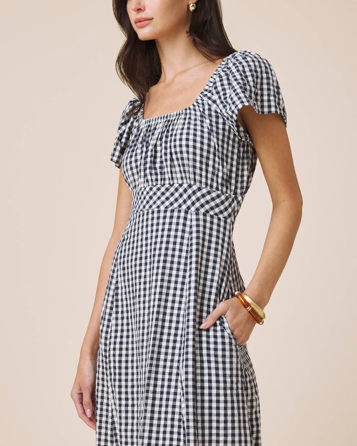 Splendid - Gigi Gingham Puff Sleeve Dress