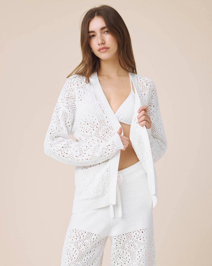 Beckham Crochet Open Cardigan | Splendid