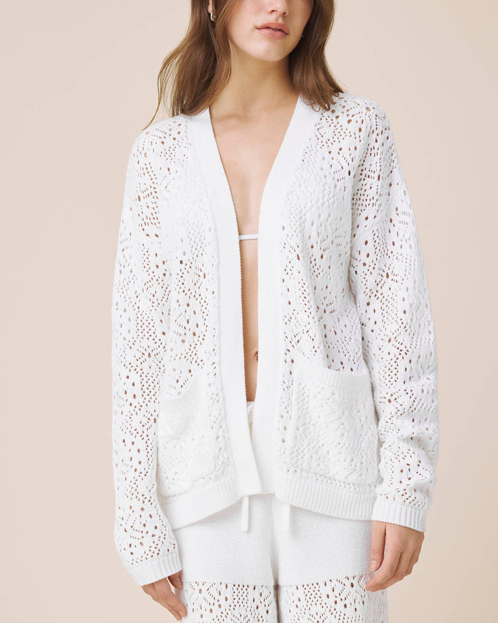 Beckham Crochet Open Cardigan | Splendid