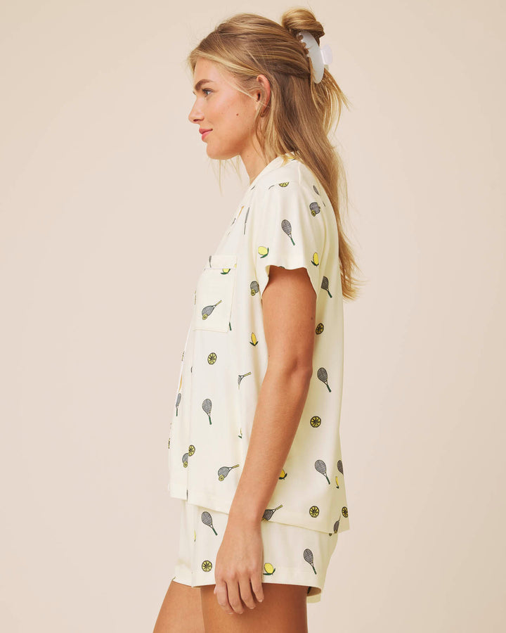 トップス Lemon Lemon Tennis Flora Pillowsoft Short Set | Splendid