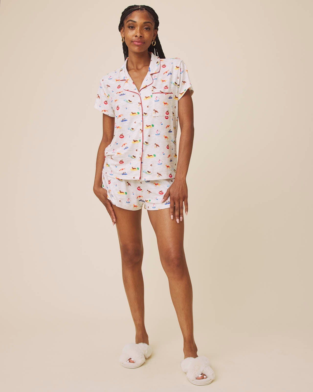 Beach Dogs Flora Pillowsoft Short Set | Splendid