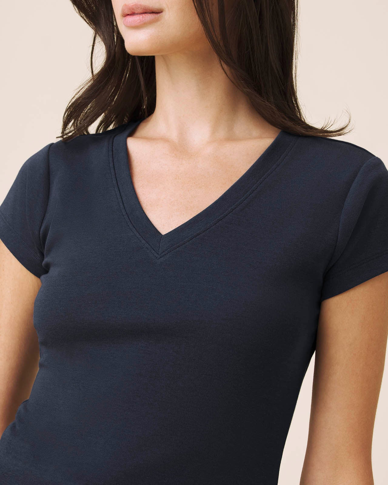 Josie Stretch V-Neck Tee | Splendid