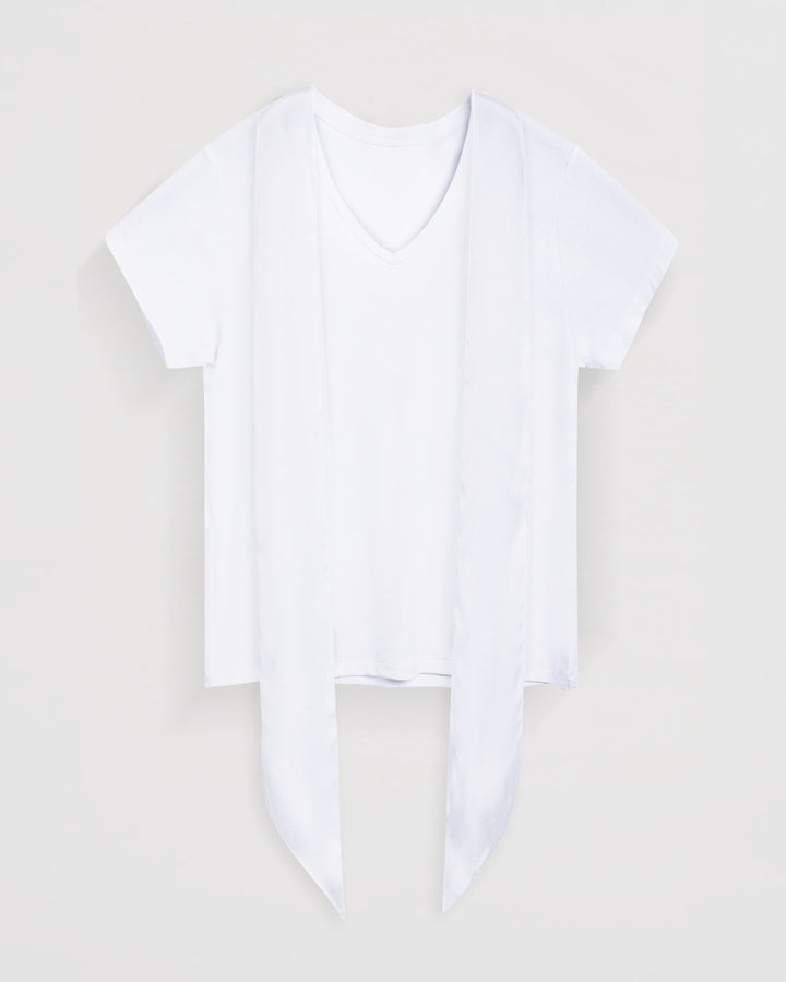 Splendid x @Chrisellelim: The Chriselle V-neck Tee & Scarf Set